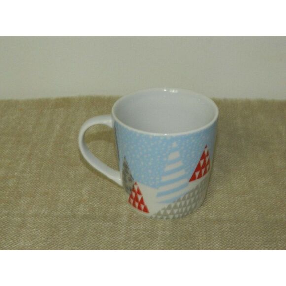 Starbucks 2016 Holiday Coffee Mug Penguin Christmas‎ Trees 8 oz Ceramic - Picture 4 of 6